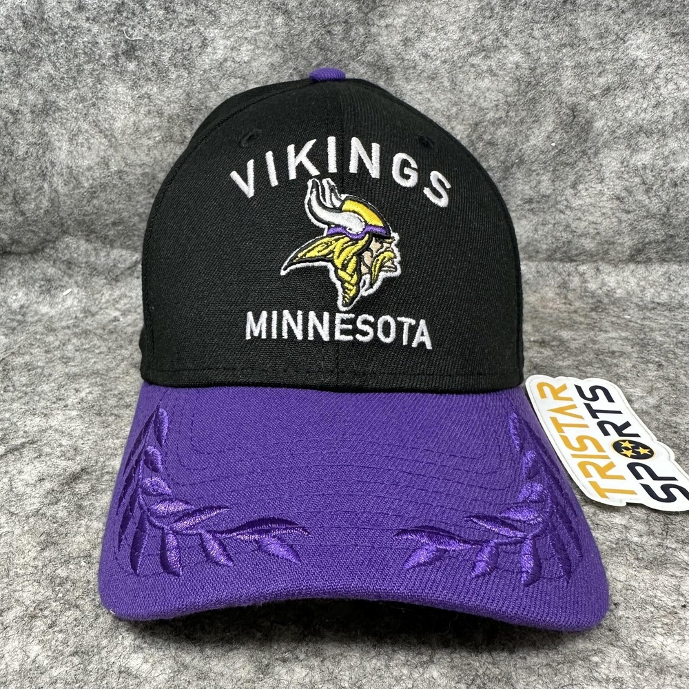 Minnesota Vikings Hat Cap Fitted Mens Large Black NFL Football 39THIRTY New Era